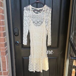 Liberty Love Cream Lace Long Sleeve Dress